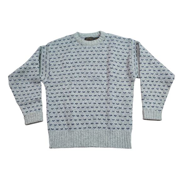 Vintage 90s Eddie Bauer Wool Blend Knit Sweater Adult Medium Crewneck Pullover - Picture 3 of 3